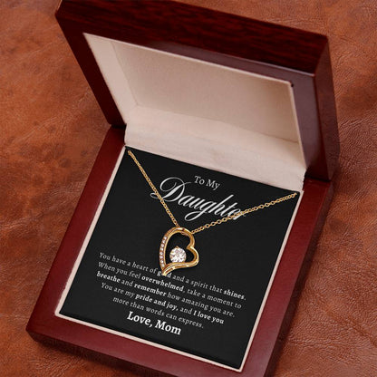 To My Daughter From Mom| Forever Love Necklace