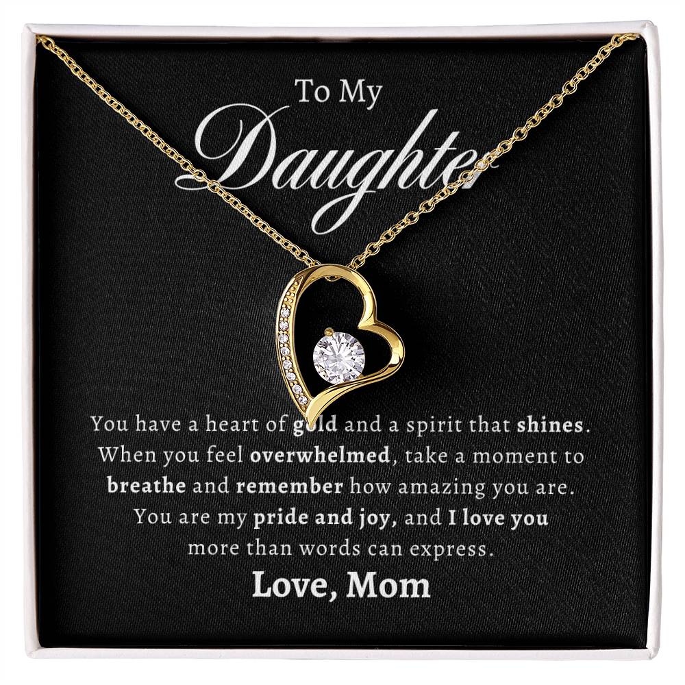 To My Daughter From Mom| Forever Love Necklace