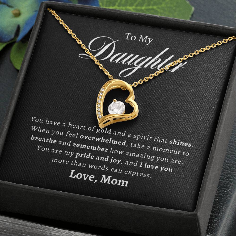 To My Daughter From Mom| Forever Love Necklace